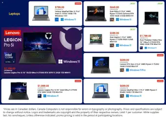 Preview Canada Computers weekly flyer / circulaire valid from Feb 13, 2026