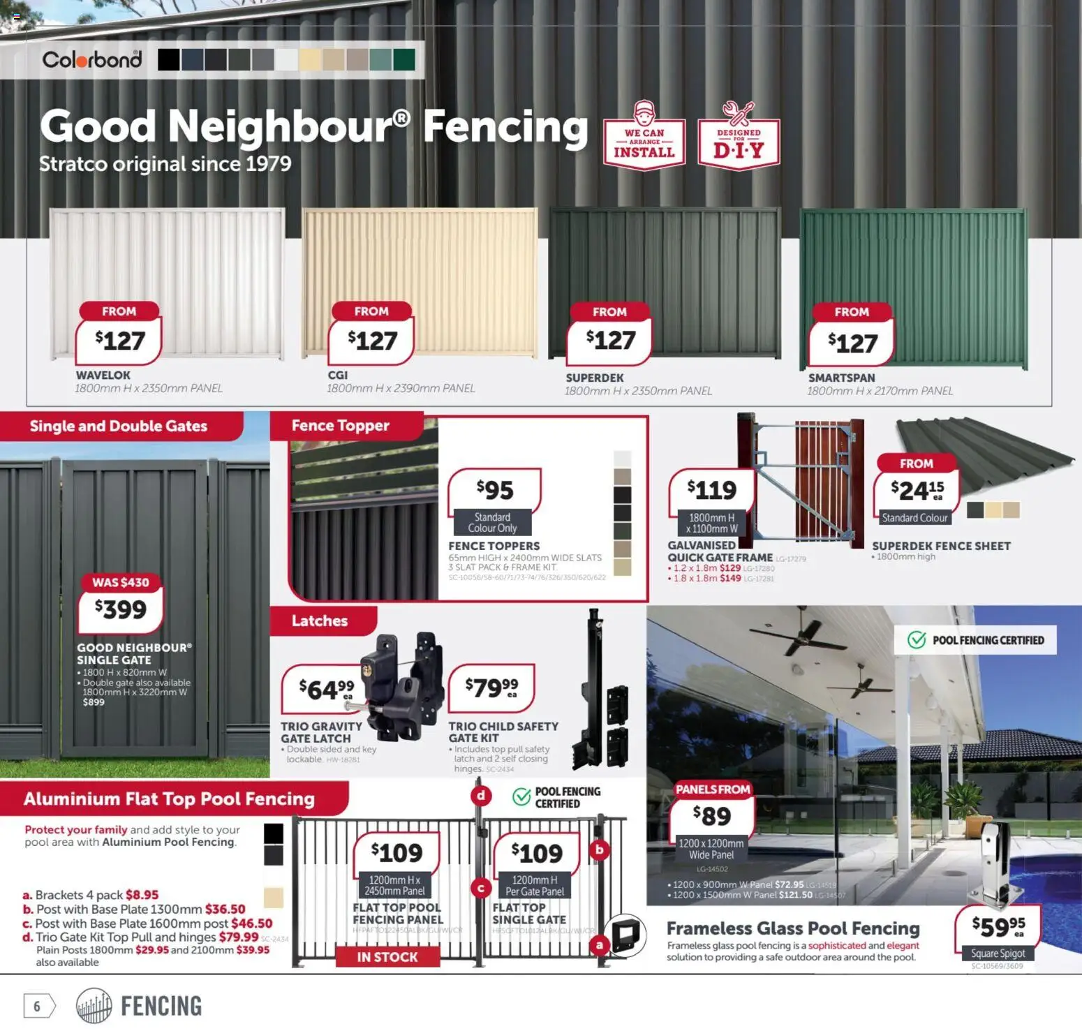 Stratco  Catalogue  - page 6- valid from 23/01/2026