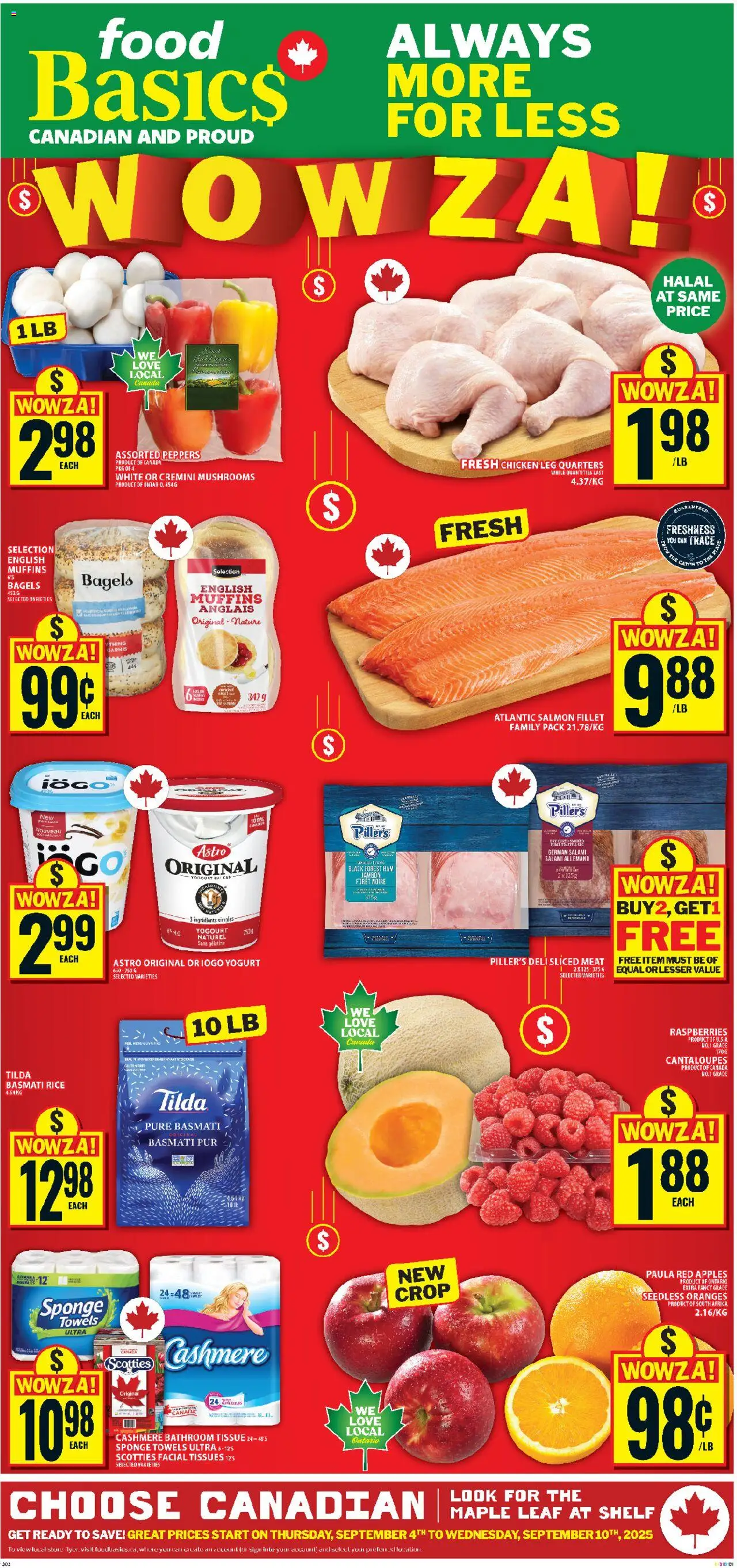 Food Basics weekly flyer / circulaire - page 1- valid from Sep 4, 2025