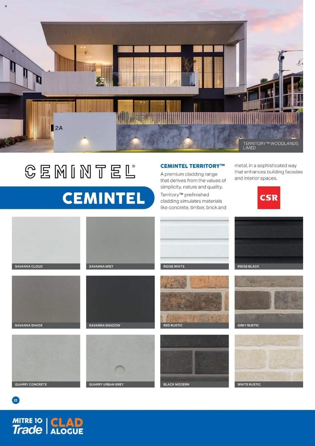 Mitre 10 - Cladalogue E-Selection Guide 2025 - page 20- valid from 27/06/2025