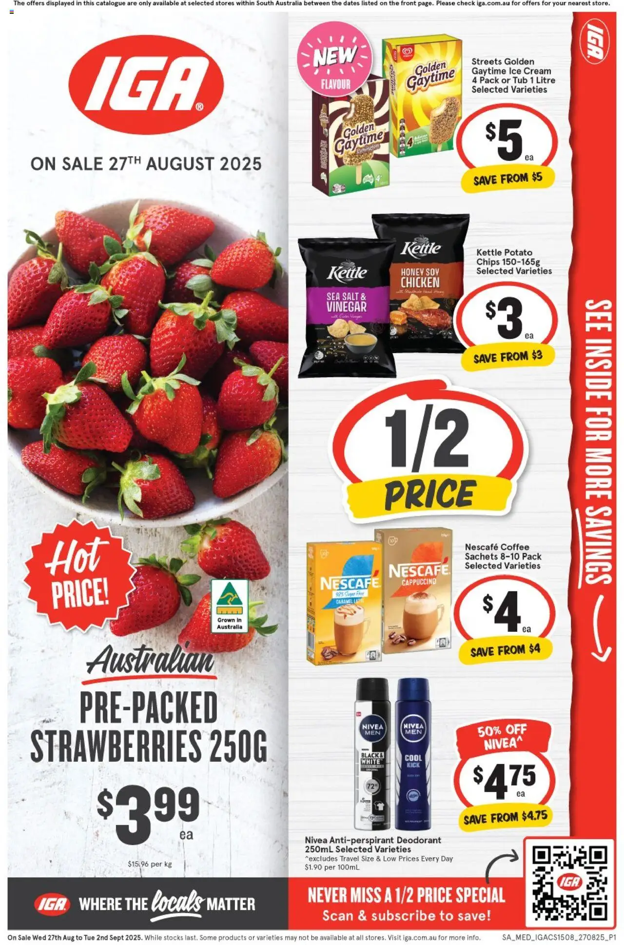 IGA Catalogue SA - page 1- valid from 27/08/2025