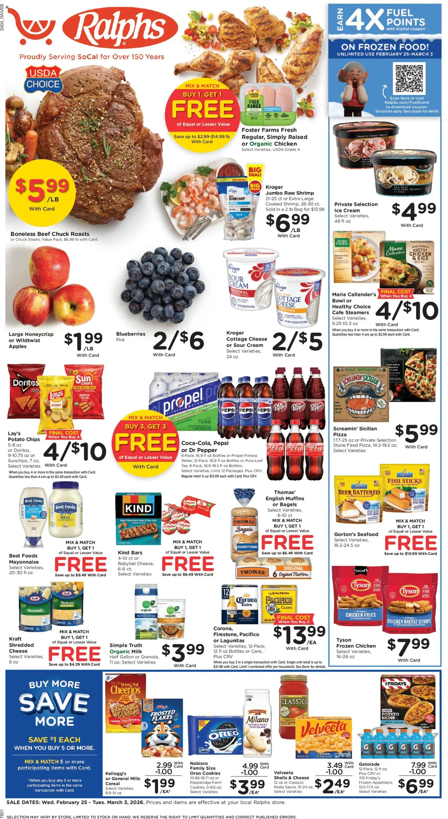 Ralphs Weekly Ad - page 1- valid from 02/25/2026