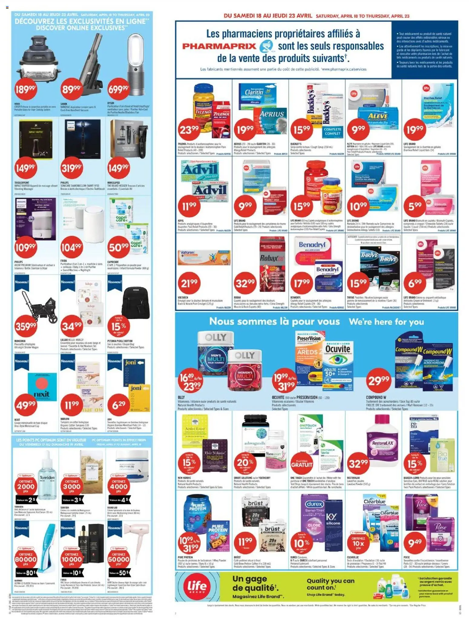 Pharmaprix weekly flyer / circulaire - page 3- valid from Apr 17, 2026