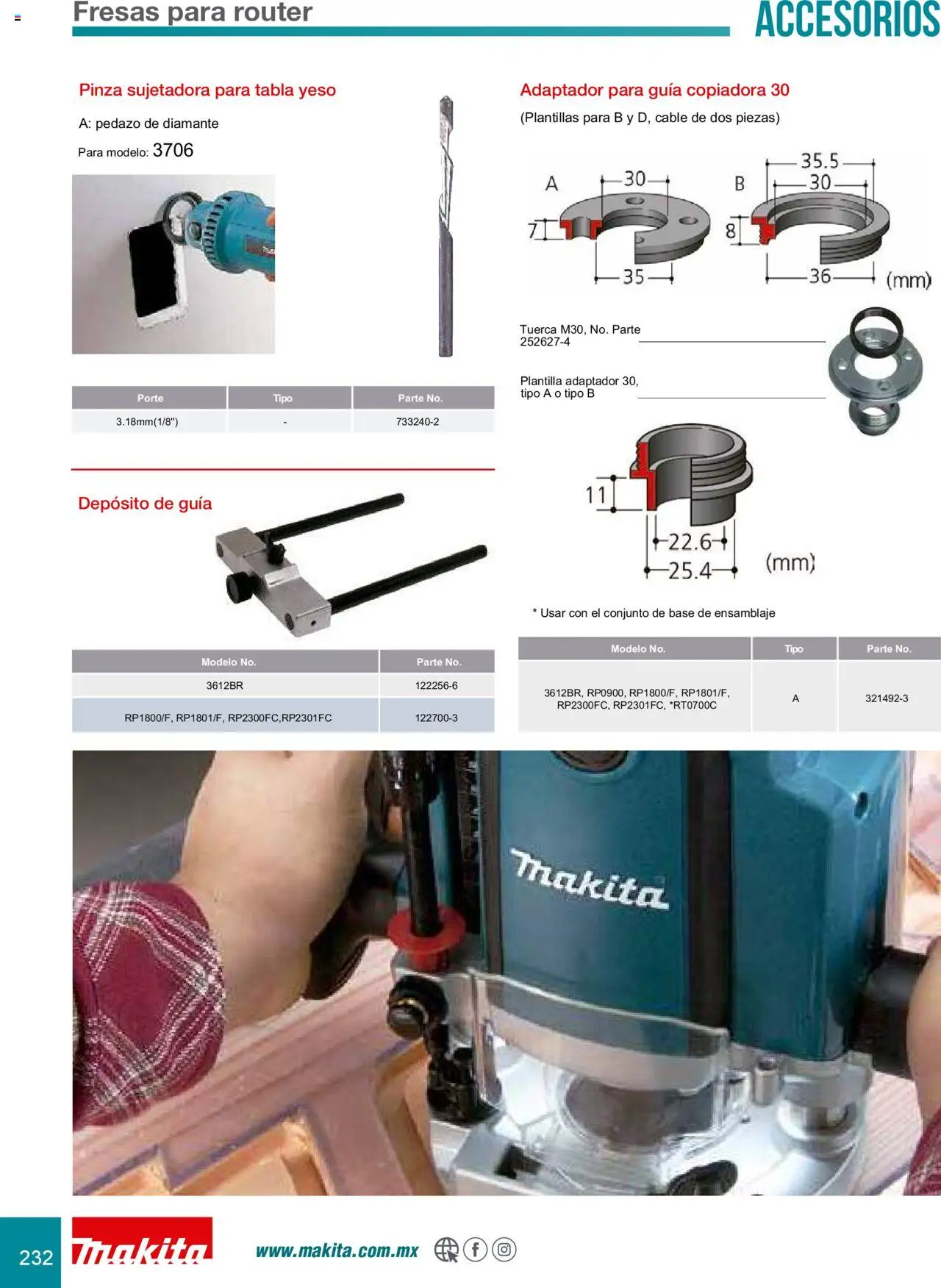 Makita catálogo Accesorios - página 232- válido desde 08/07/2024