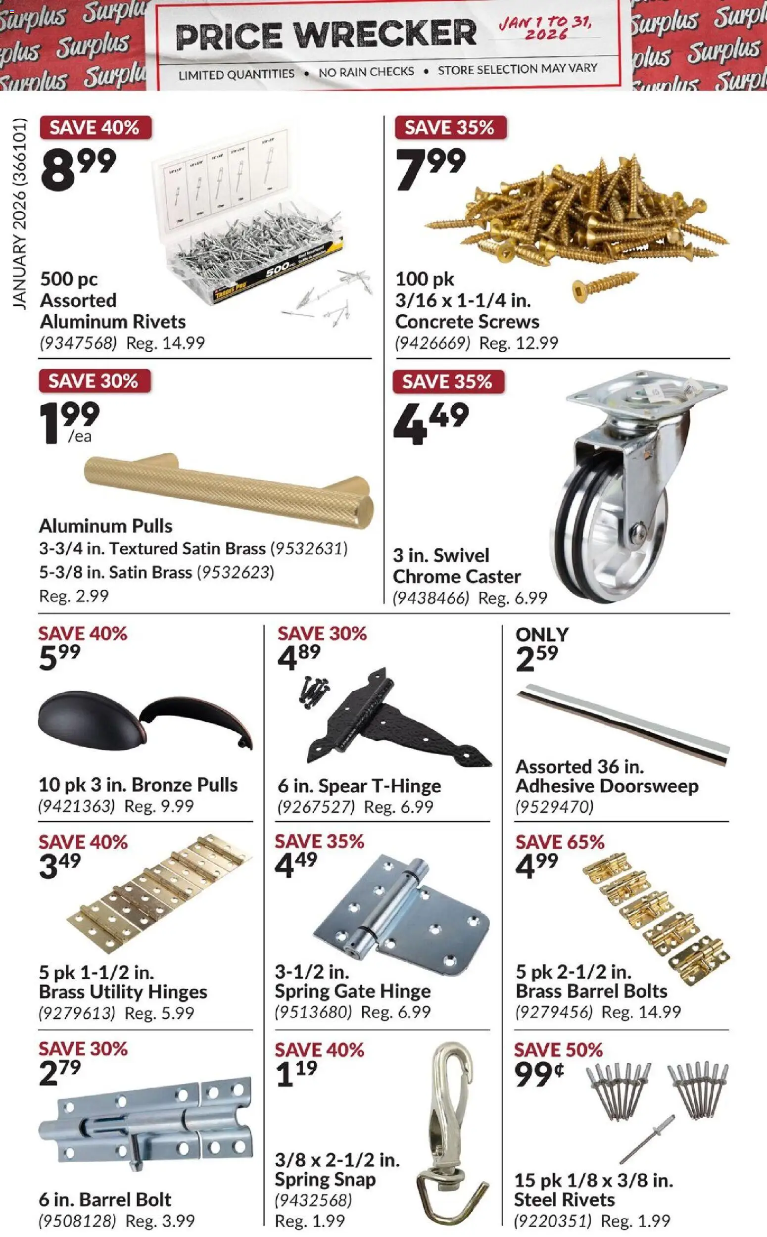 Princess Auto - Price Wrecker - page 7- valid from Jan 1, 2026