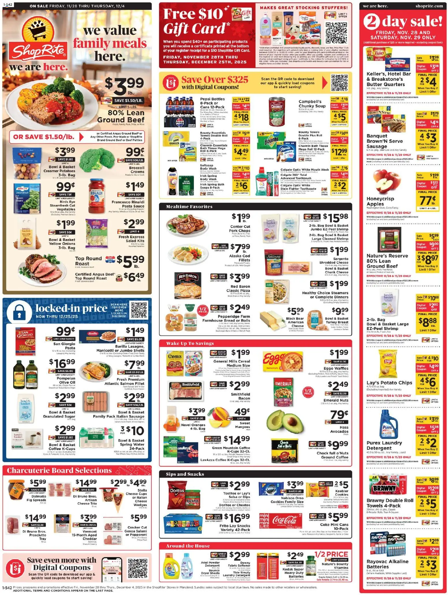 ShopRite Weekly Ad - page 1- valid from 11/28/2025