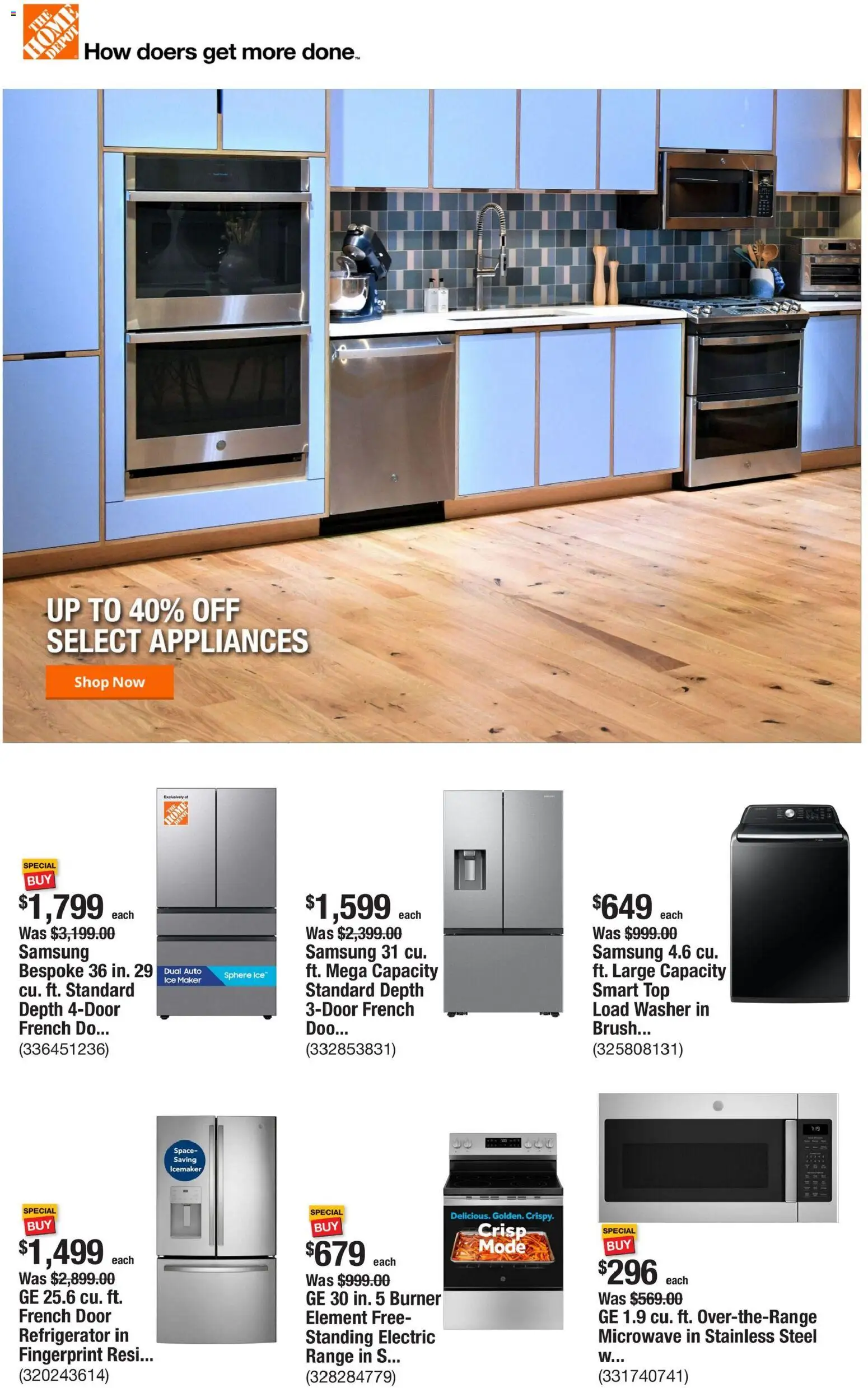Home Depot Weekly Ad - page 1- valid from 12/25/2025