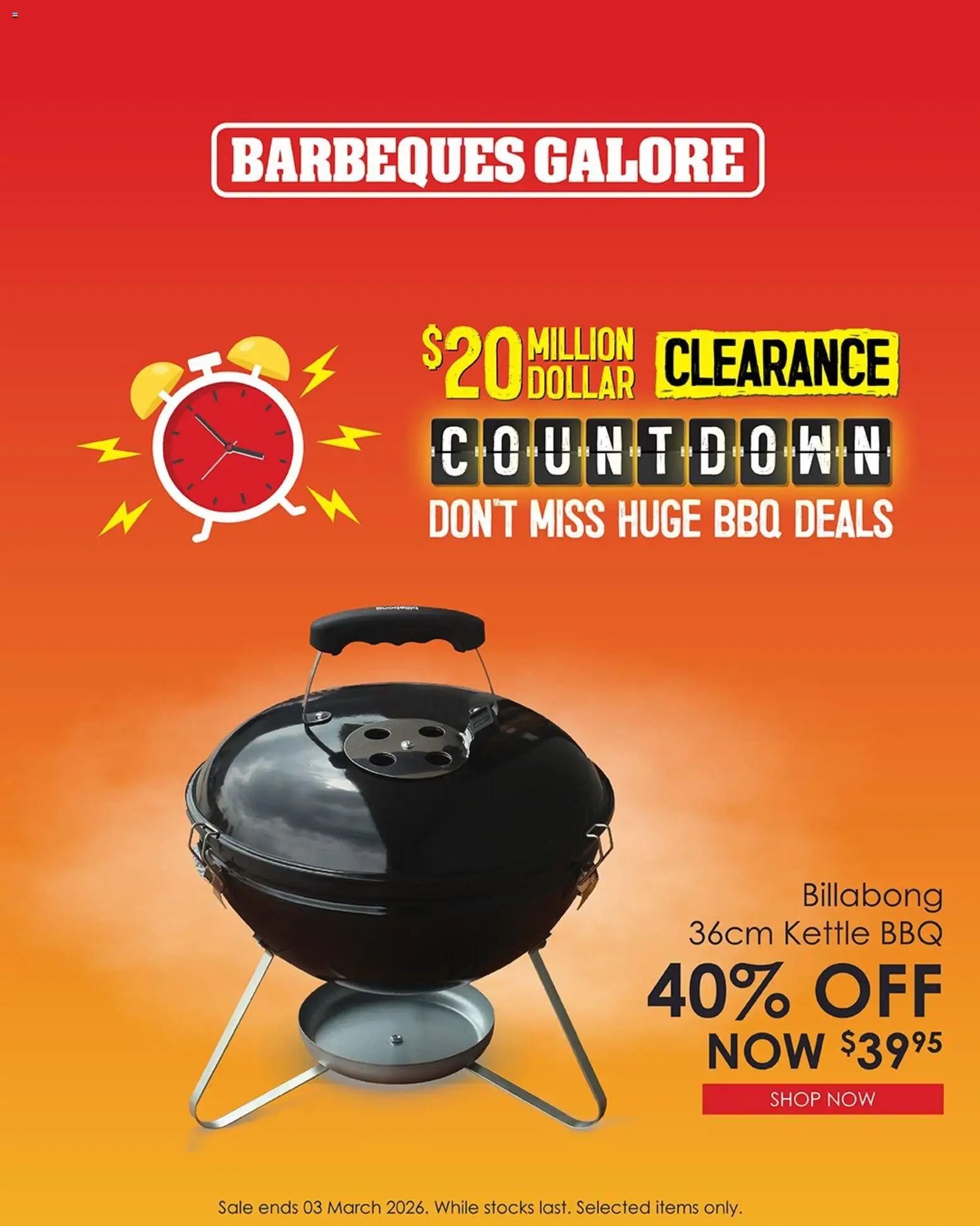 Barbeques Galore Clearance Countdown - page 5- valid from 12/02/2026