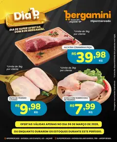 Pré-visualização Supermercado Bergamini ofertas Dia B válida a partir de 06/03/2026