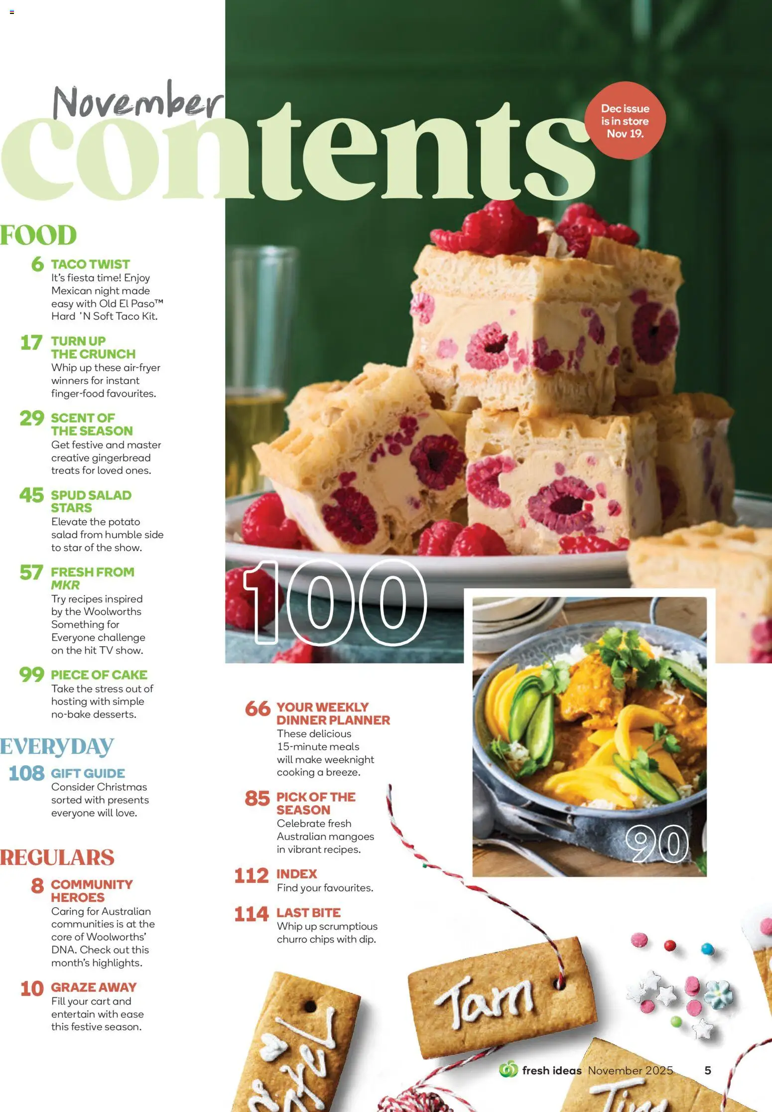 Woolworths Fresh Ideas Magazine - page 5- valid from 01/11/2025