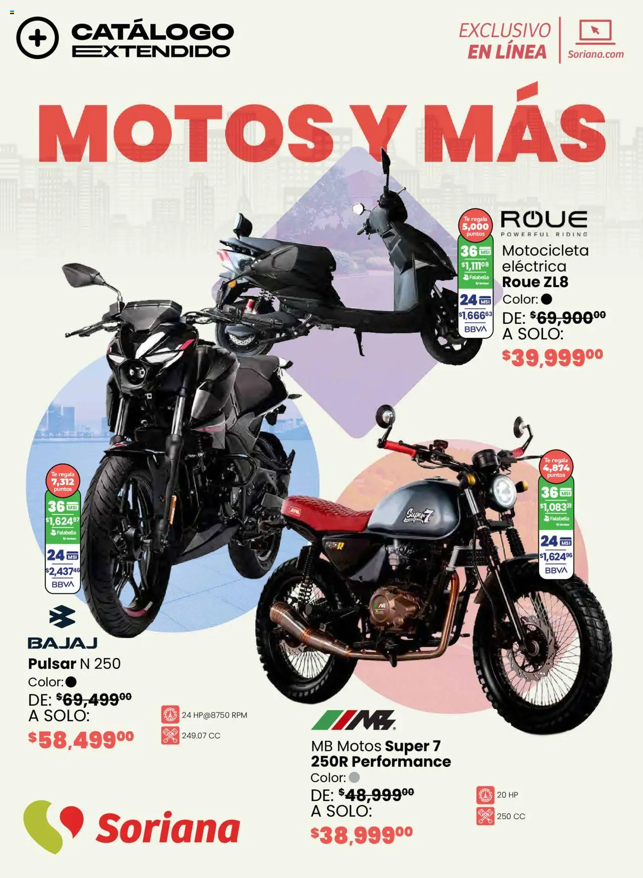 Soriana - Motos y más Exclusivo en línea - página 1- válido desde 04/10/2025
