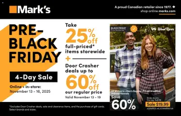 Preview Mark's - Black Friday  valid from Nov 13, 2025