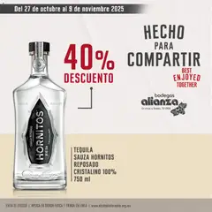 Bodegas Alianza catálogo Tequila válido desde 27/10/2025