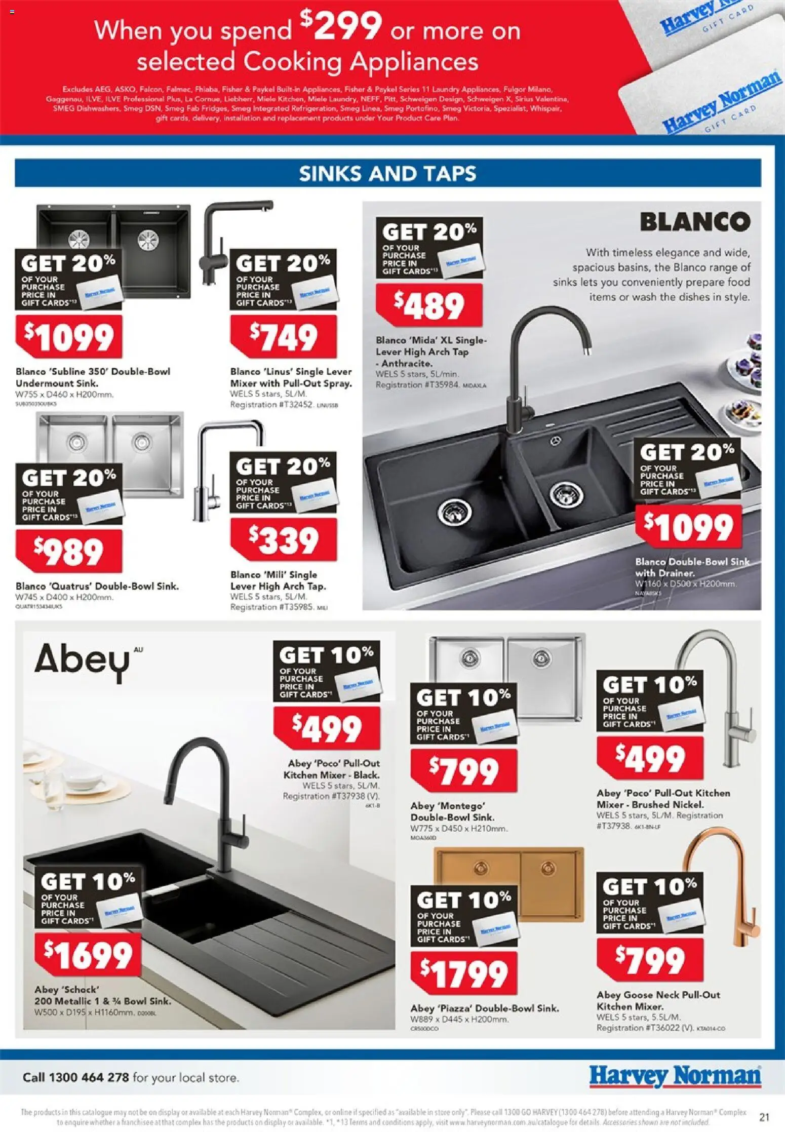 Harvey Norman Cooking Gift Card - page 21- valid from 20/02/2026