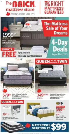 Preview The Brick - Brick Mattress Store valid from Aug 15, 2025