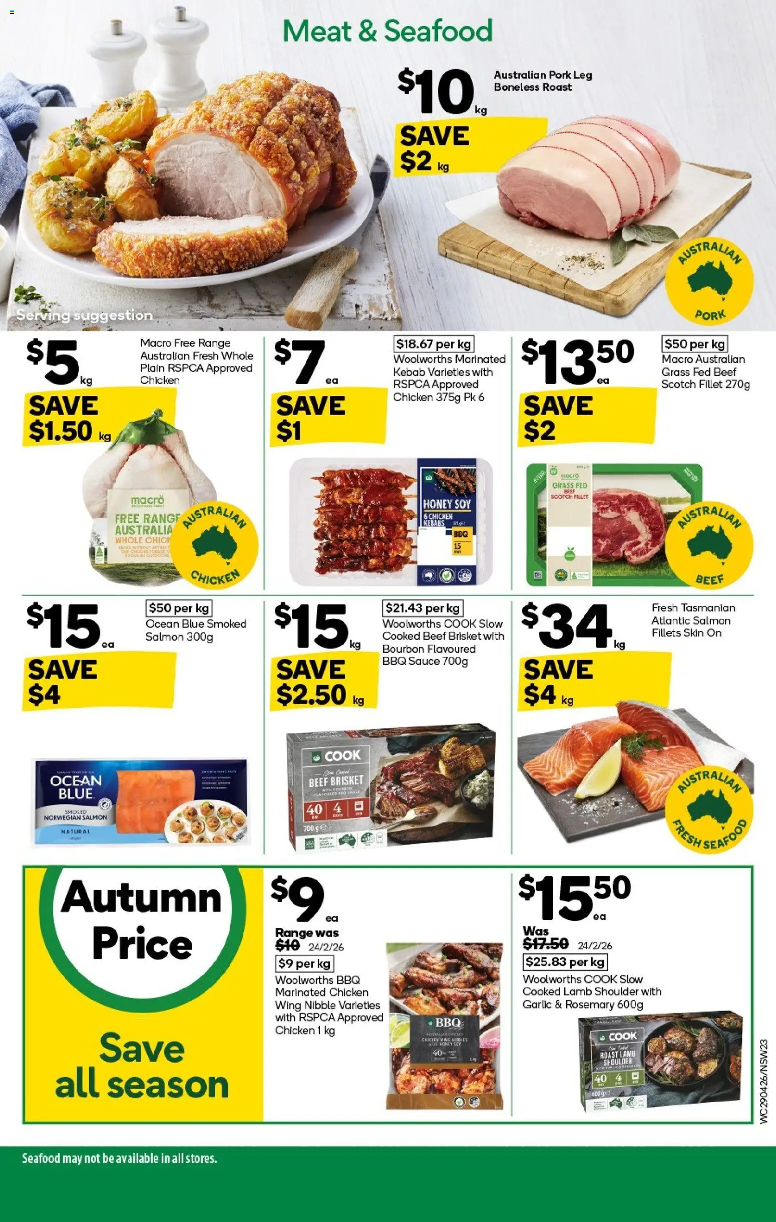 Woolworths catalogue  - page 23- valid from 29/04/2026