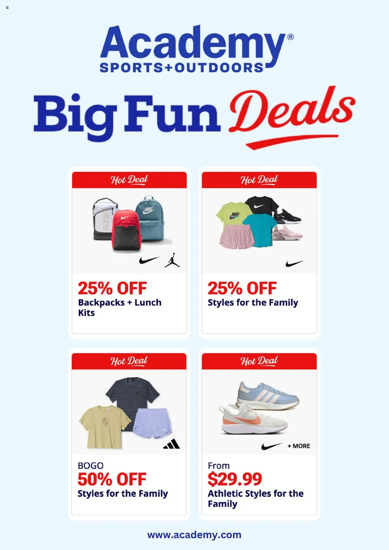 Academy Sports Weekly Ad - page 1- valid from 08/11/2025