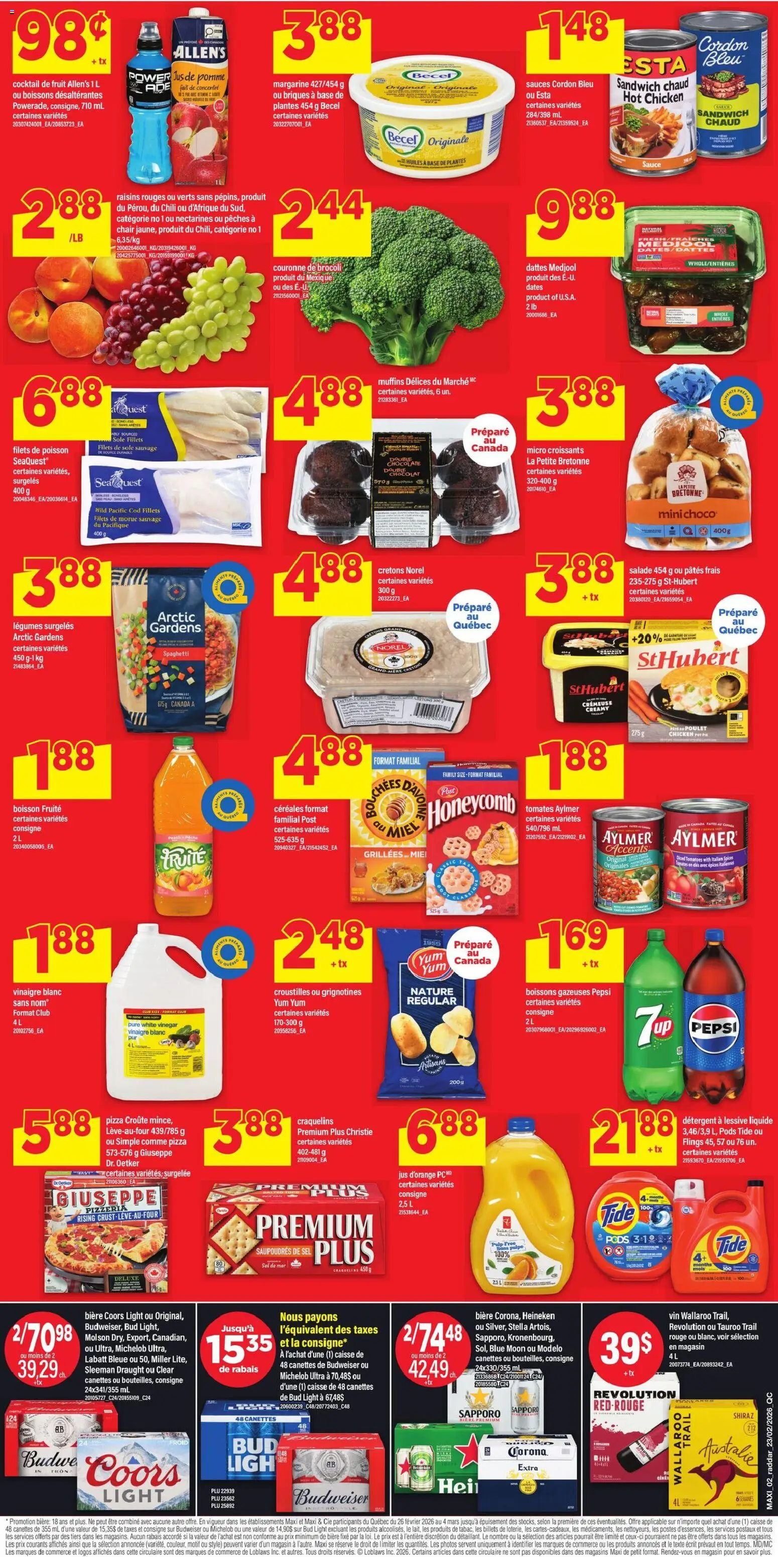 Maxi weekly flyer / circulaire - page 2- valid from Feb 26, 2026