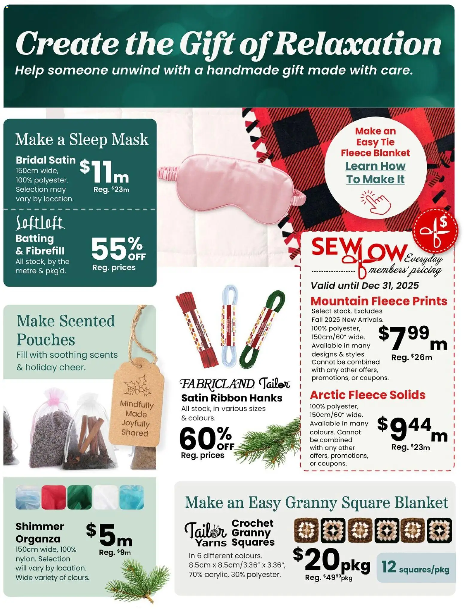 Fabricland flyer / circulaire - page 3- valid from Nov 1, 2025