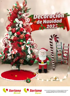 Soriana - Decoración Navideña Mercado Nacional válido desde 25/09/2025