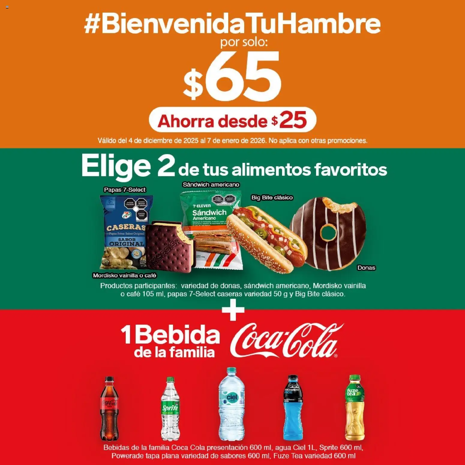 7-Eleven folleto - página 1- válido desde 04/12/2025