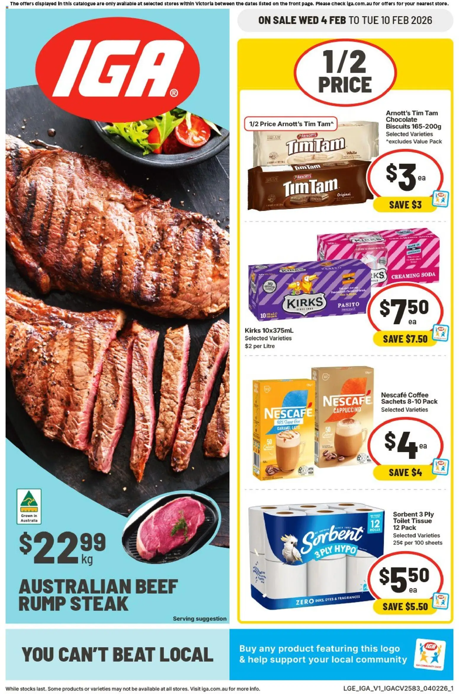 IGA  Catalogue  - page 1- valid from 04/02/2026