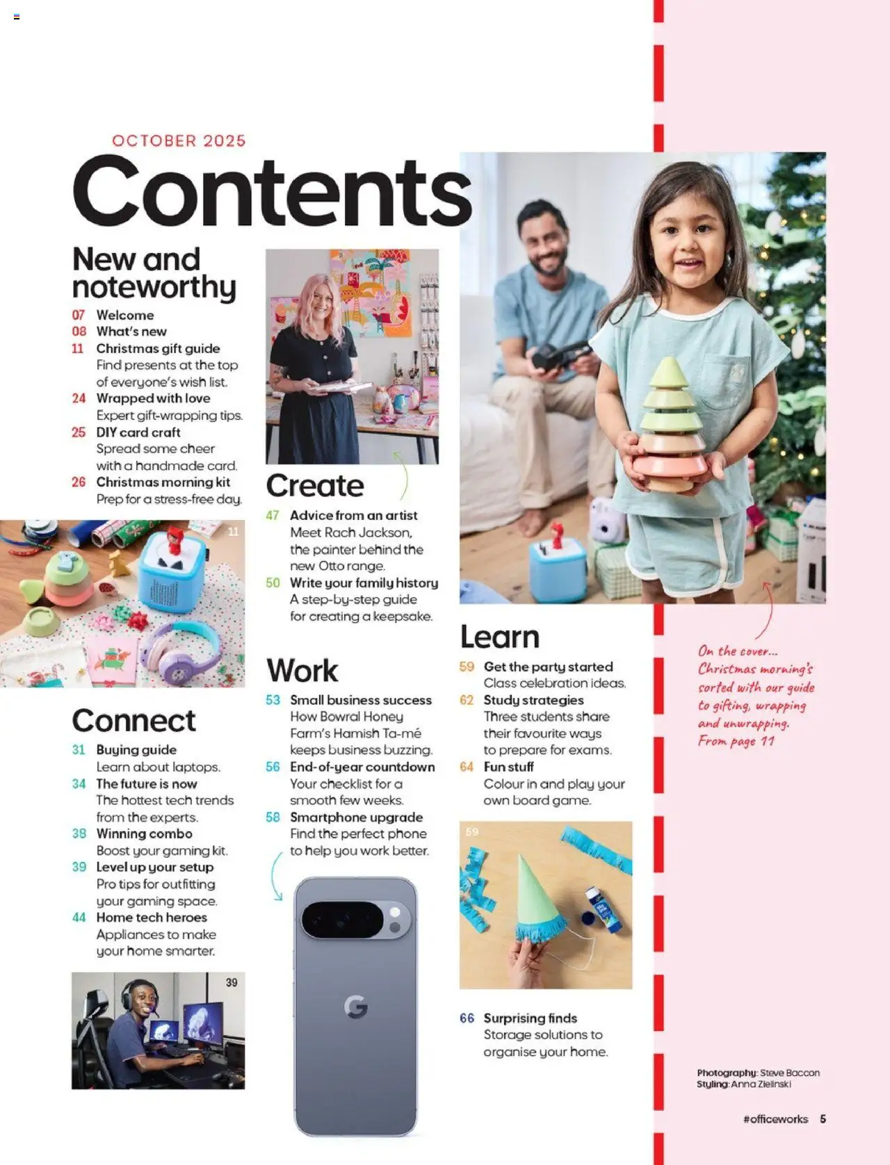 Officeworks Magazine - page 5- valid from 13/10/2025