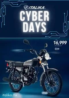 Italika Cyber Day válido desde 25/11/2025