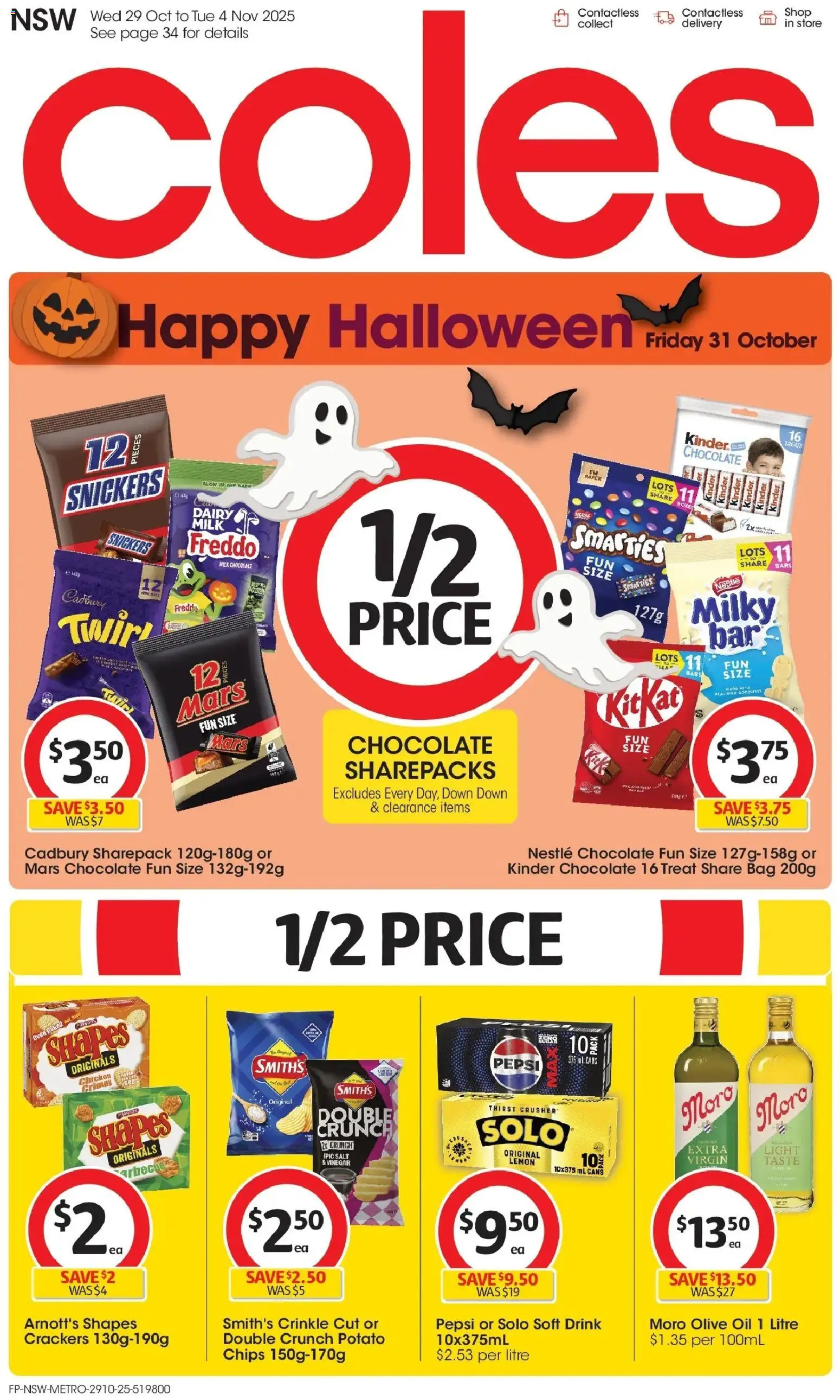 Coles Catalogue NSW - page 1- valid from 29/10/2025