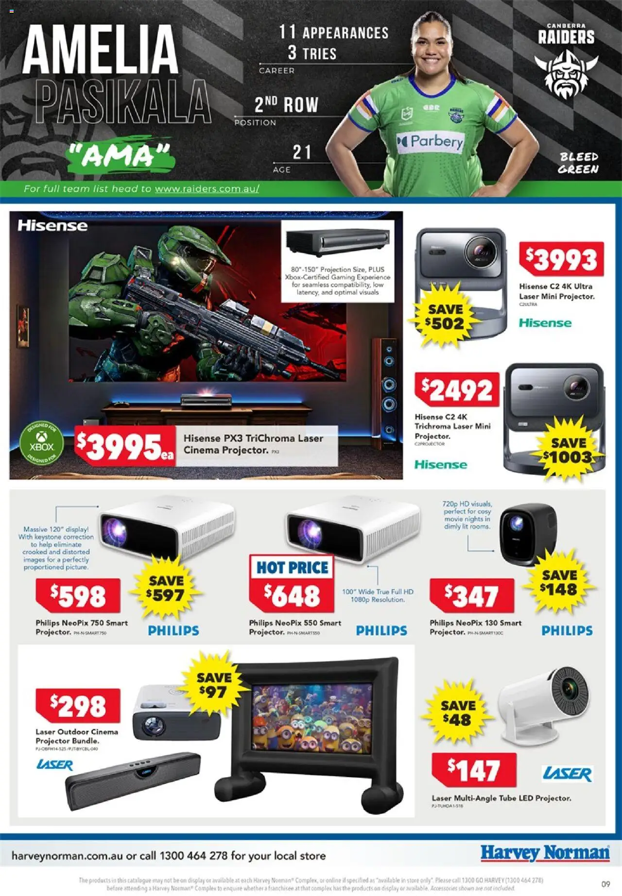 Harvey Norman NRLW – TV & Audio - page 9- valid from 17/07/2025