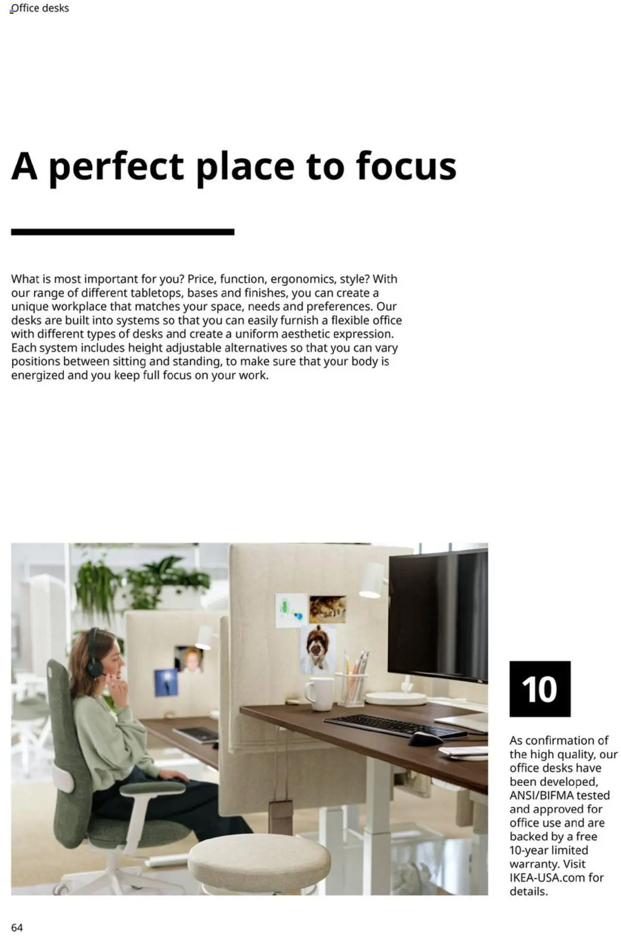 IKEA Office Brochure 2025 - page 64- valid from 03/01/2025