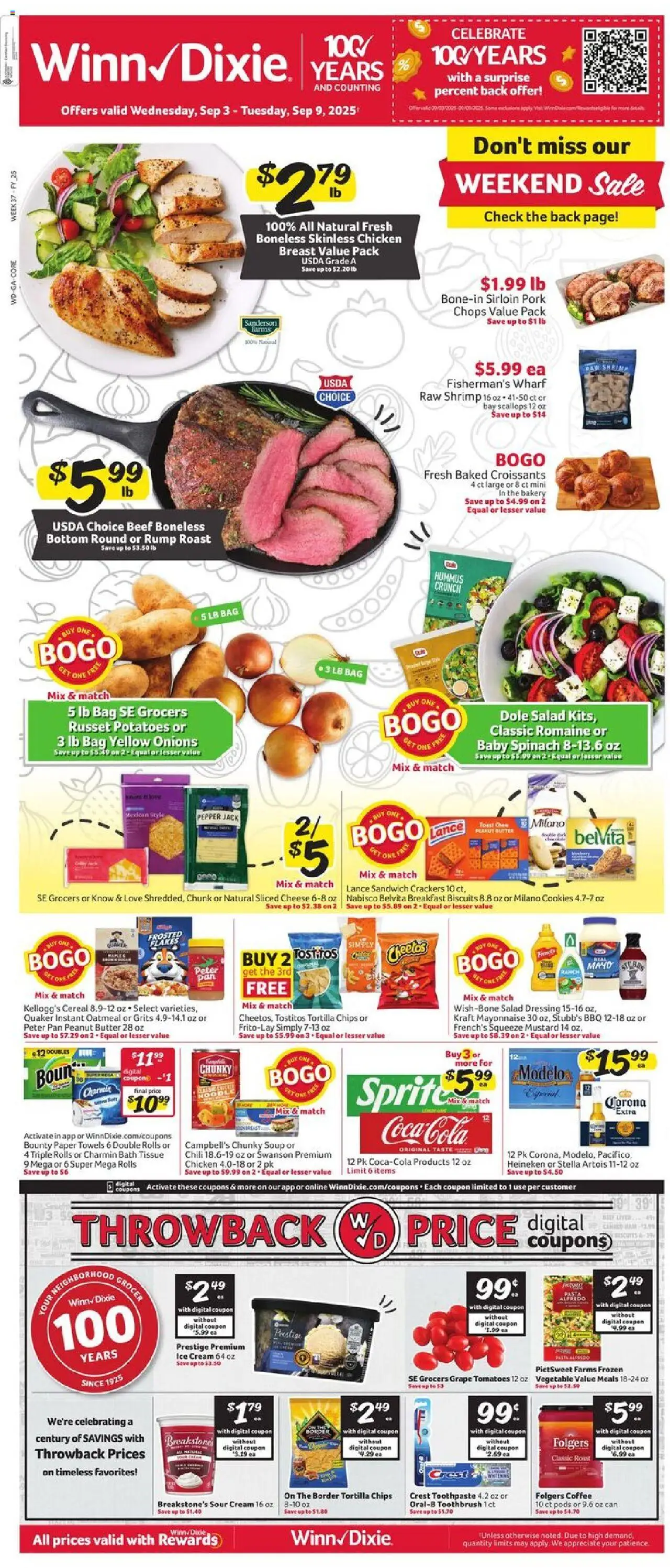 Winn Dixie Weekly Circular - GA - page 1- valid from 09/03/2025