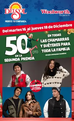 Del Sol y Woolworth catálogo Venta Especial de Navidad  válido desde 16/12/2025