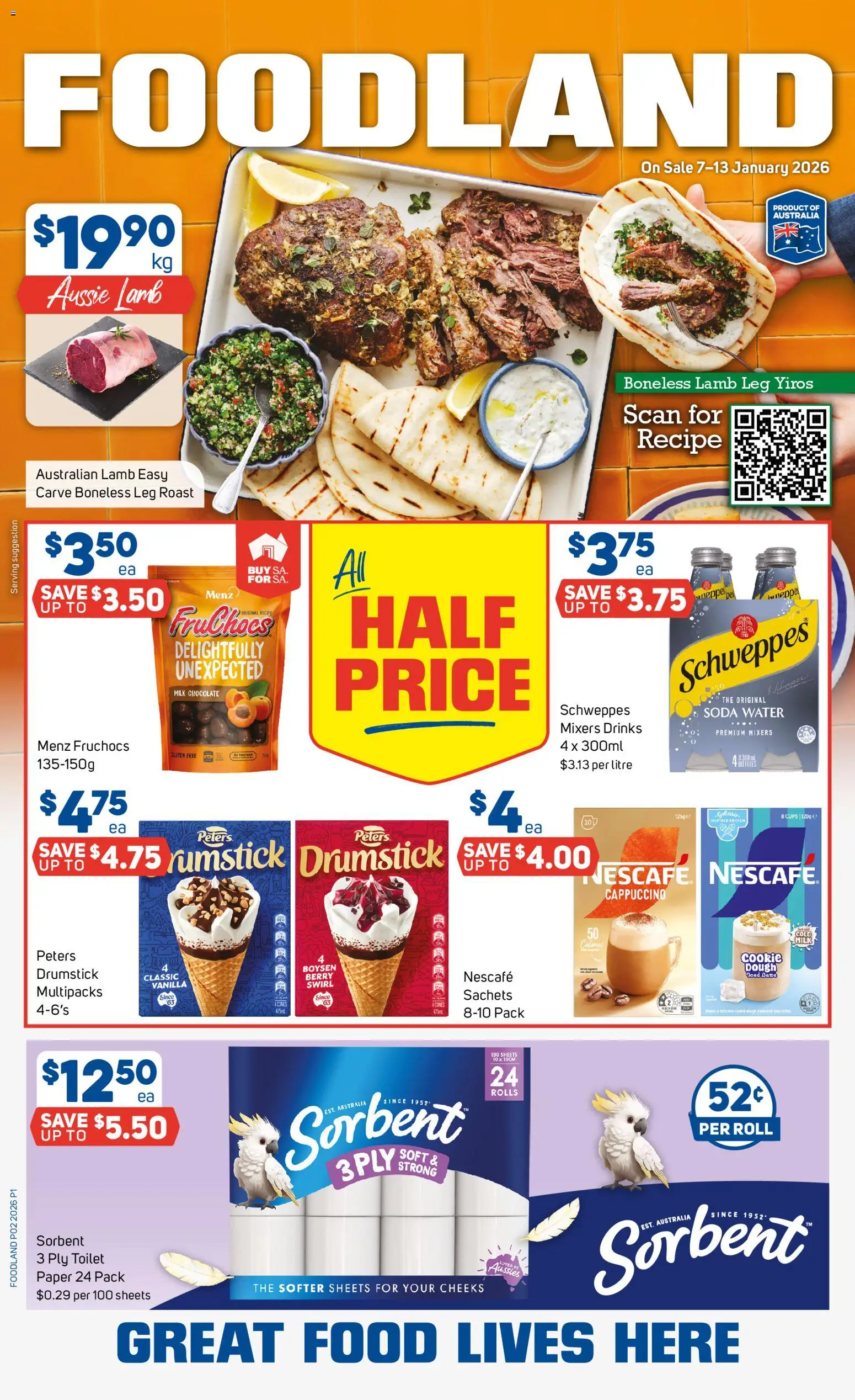 Foodland  Catalogue  - page 1- valid from 07/01/2026