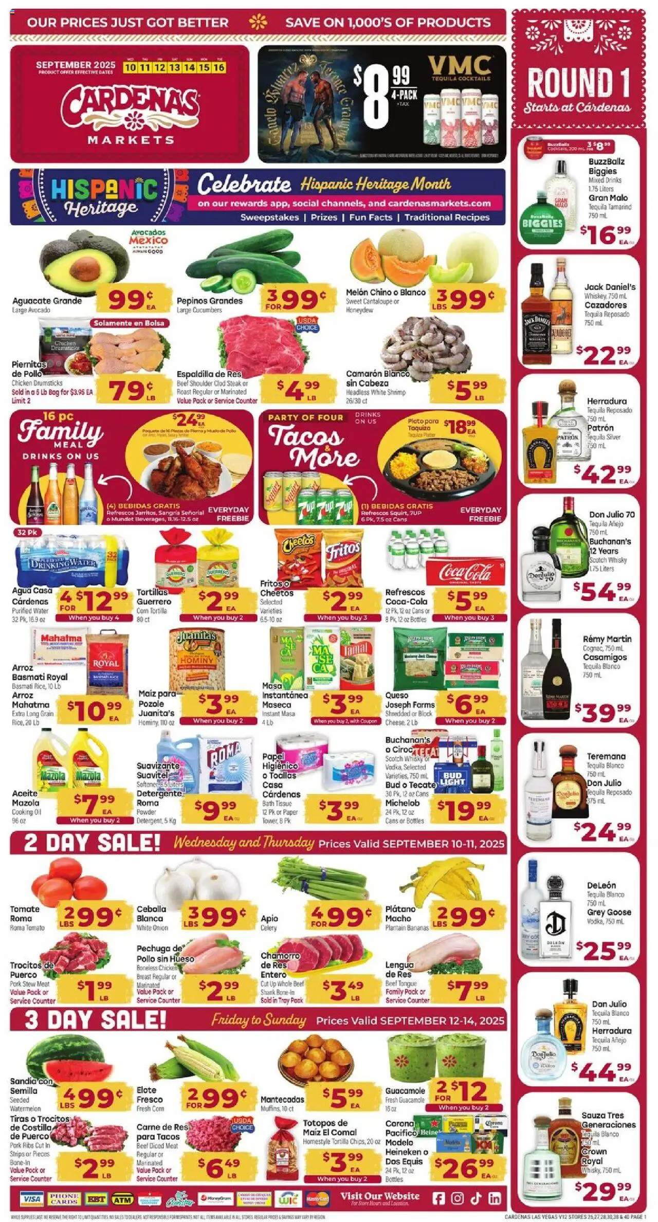 Cardenas Weekly Ad - NV - page 1- valid from 09/10/2025