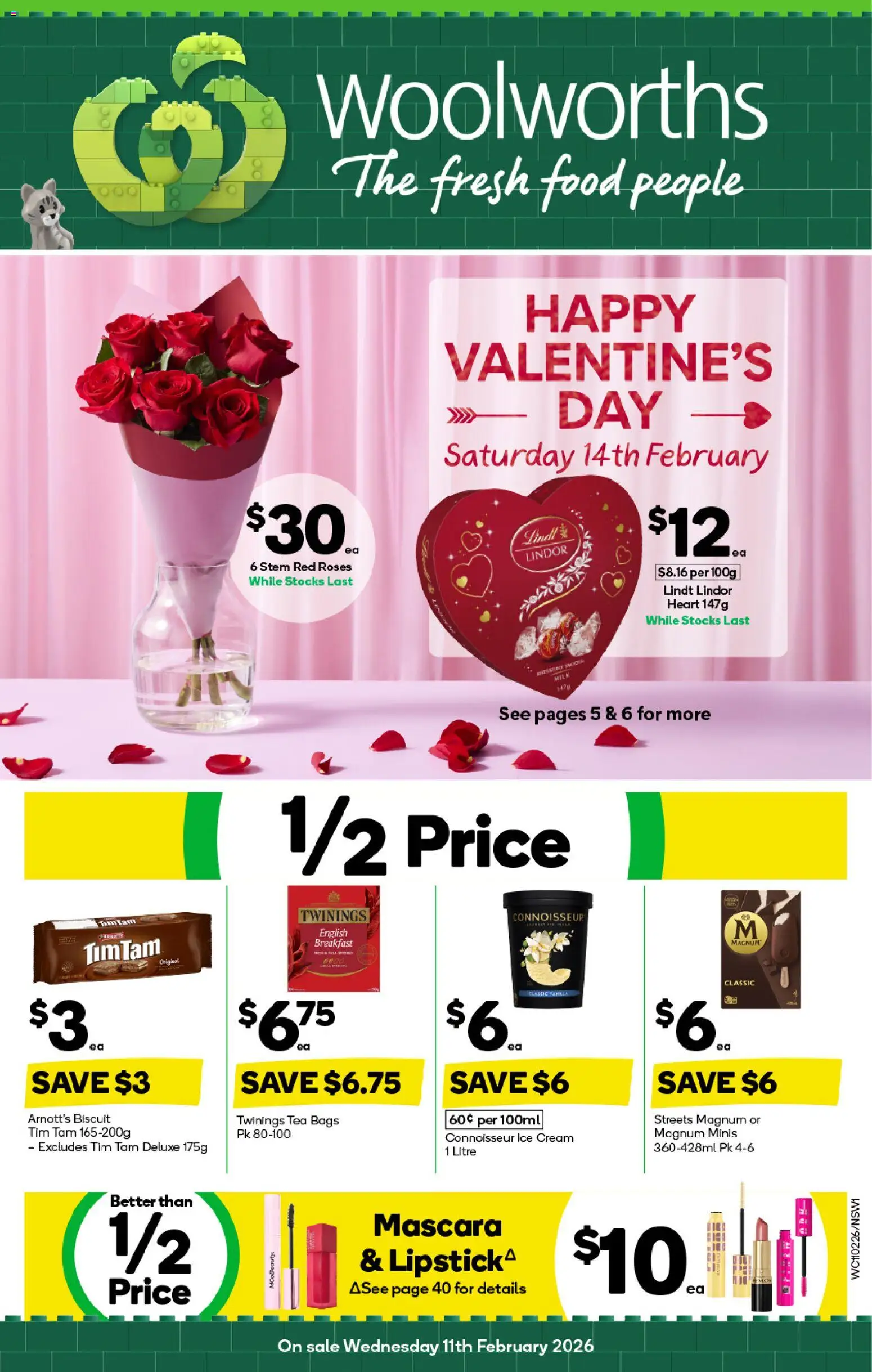 Weekly catalogue Woolworths 11/02 - page 1- valid from 11/02/2026