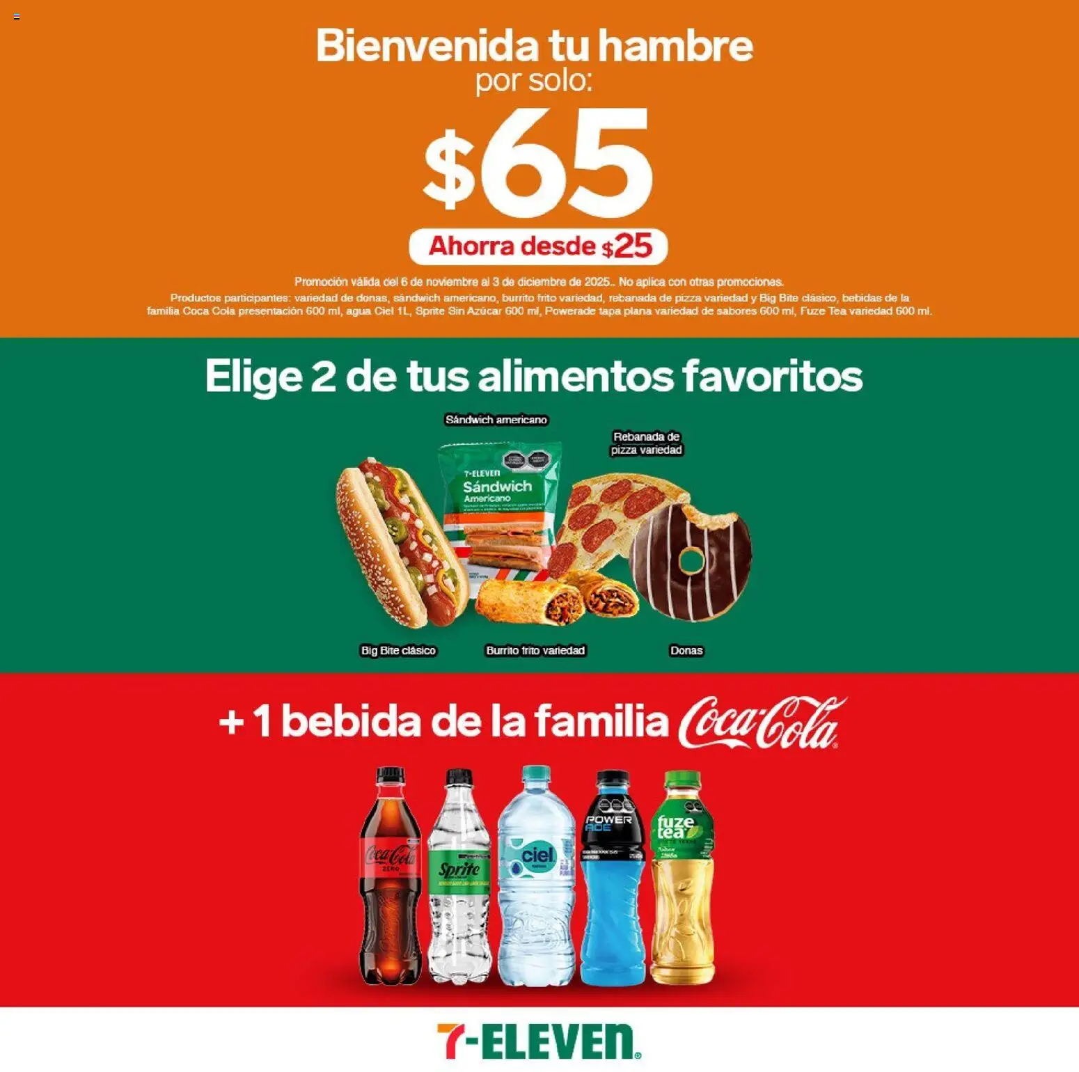 7-Eleven folleto - página 1- válido desde 06/11/2025