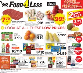 Preview Food 4 Less Weekly Ad valid from 08/13/2025
