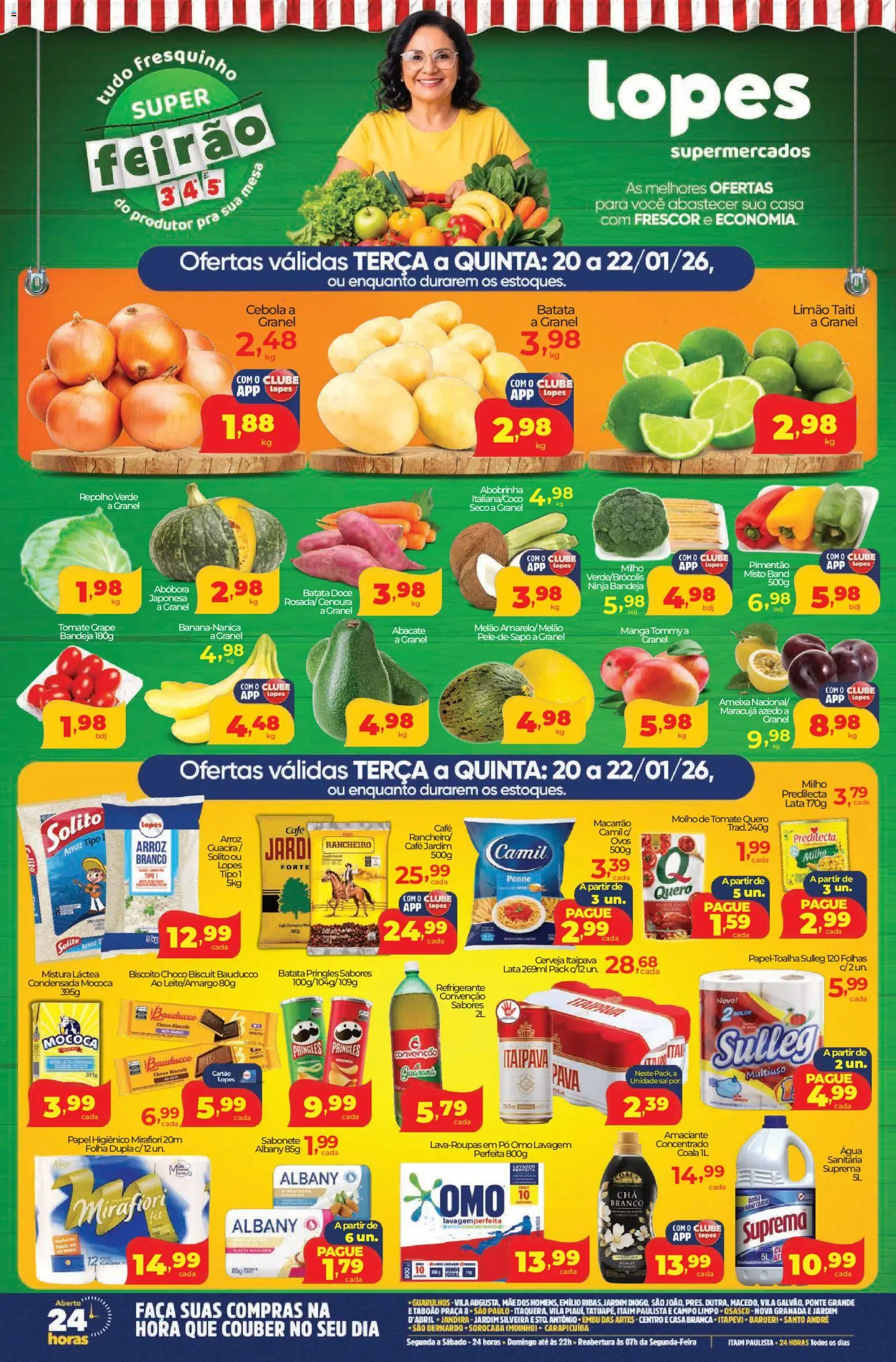 Lopes Supermercados - Ofertas da semana  - página 1- válido a partir de 20/01/2026
