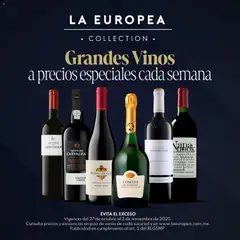 La Europea catálogo Grandes vinos válido desde 27/10/2025