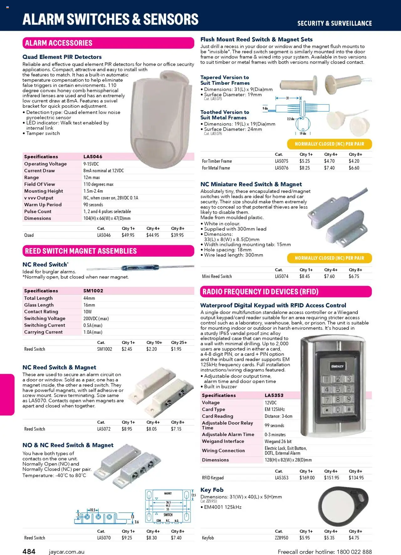 Jaycar Engineering & Scientific Catalogue 2025/2026  - page 484- valid from 09/07/2025
