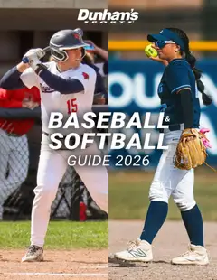 Preview Dunham's Sports Baseball & Softball Guide valid from 02/12/2026