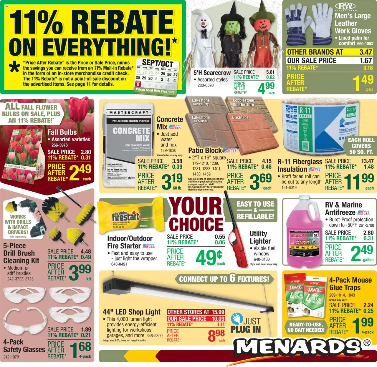 Menards - Weekly Ad - page 1- valid from 09/24/2025