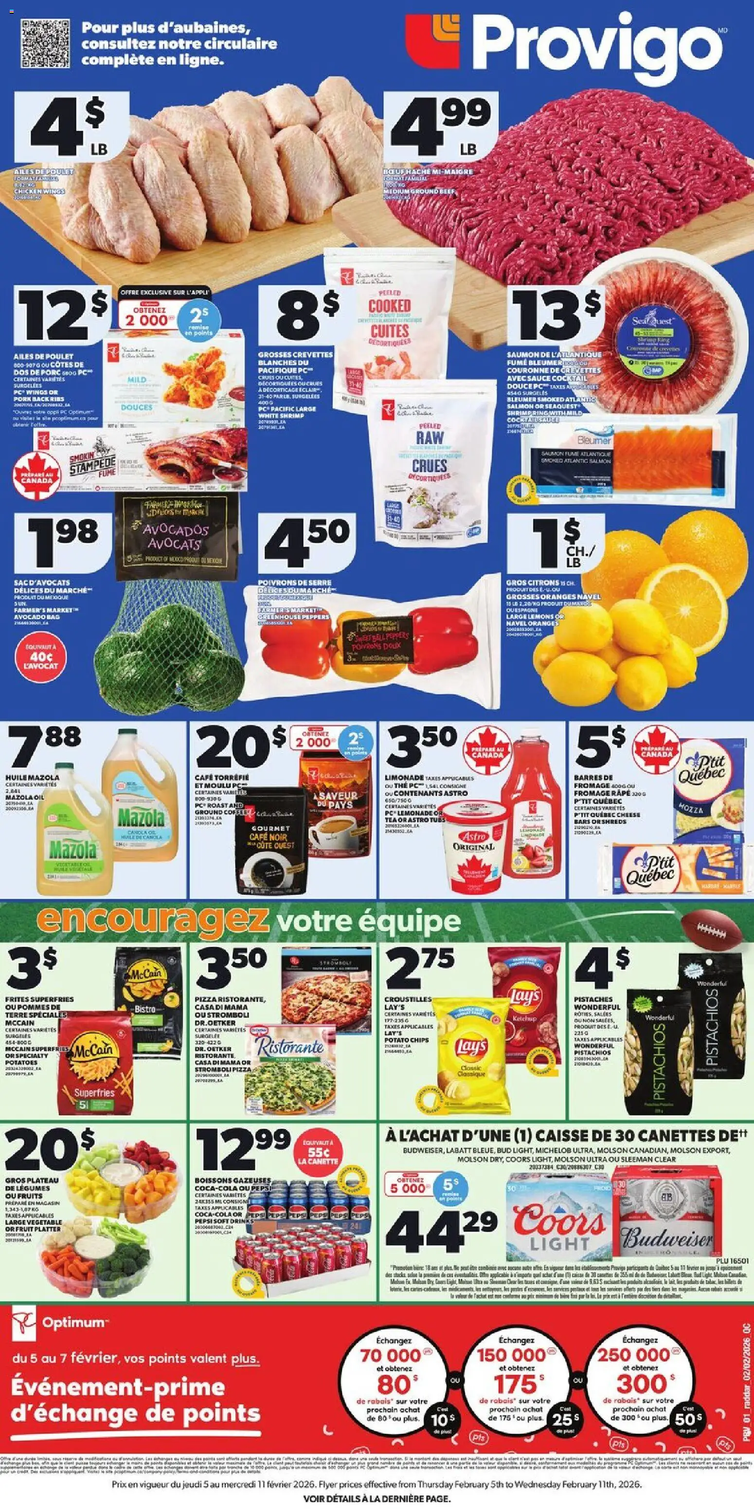 Provigo weekly flyer / circulaire - page 1- valid from Feb 5, 2026