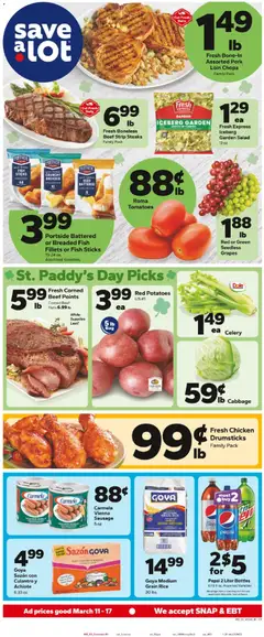 Preview Save a Lot Weekly Ad valid from 03/11/2026