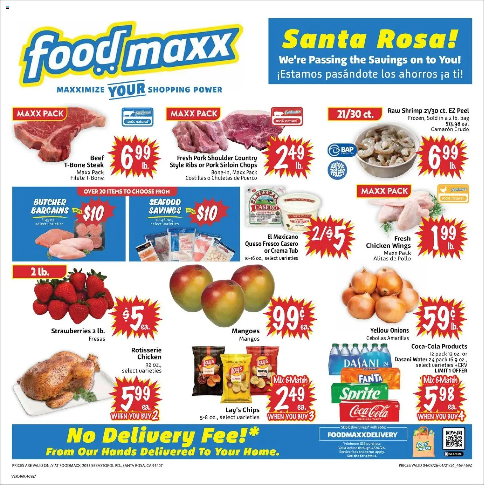 FoodMaxx Weekly Ad - page 1- valid from 04/08/2026
