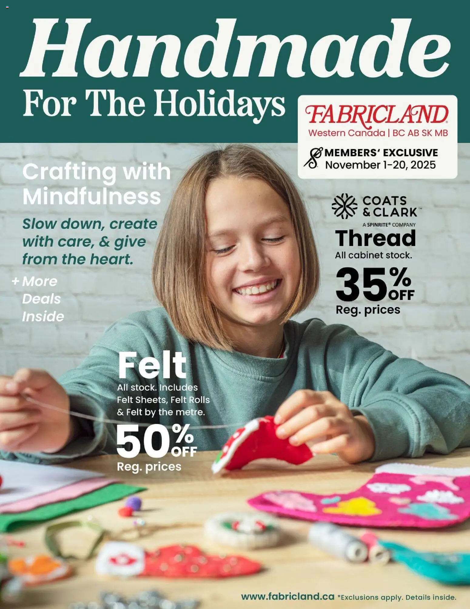 Fabricland flyer / circulaire - page 1- valid from Nov 1, 2025