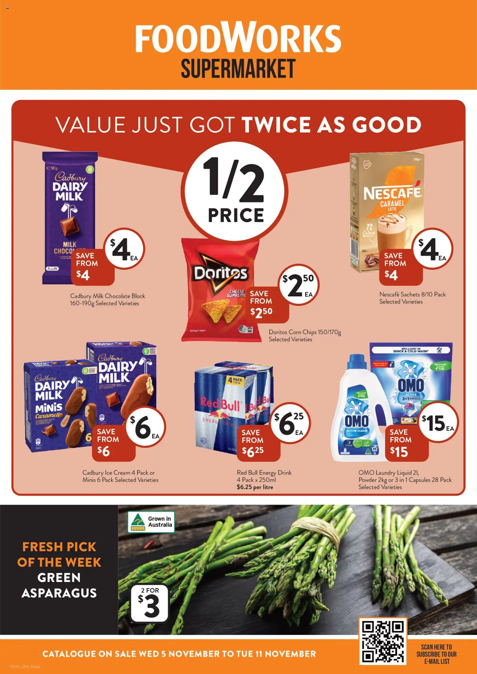 Foodworks Catalogue NSW - page 1- valid from 05/11/2025
