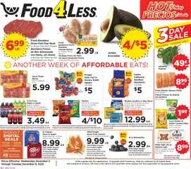 Preview Food 4 Less Weekly Ad valid from 12/03/2025