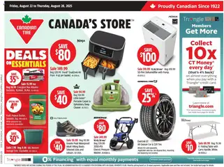 Preview Canadian Tire weekly flyer / circulaire valid from Aug 22, 2025